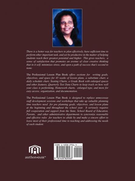 The Professional Lesson Plan Book