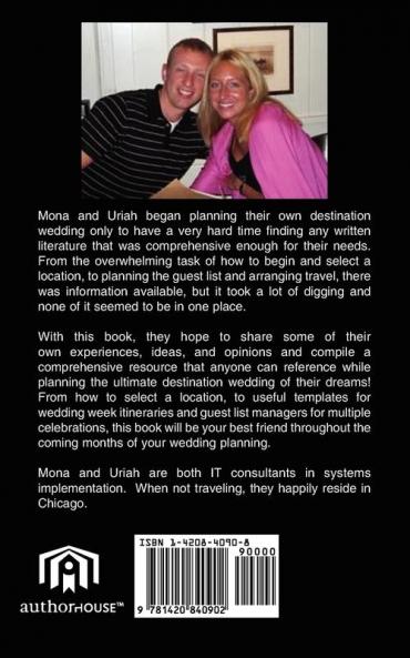 MONA AND URIAH'S GUIDE TO PLANNING A DESTINATION WEDDING