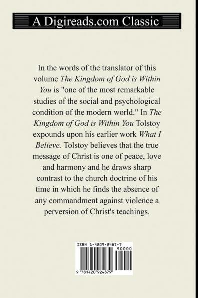 The Kingdom of God Is Within You