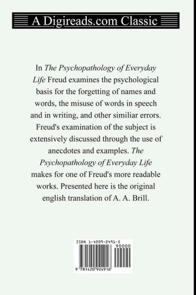 The Psychopathology of Everyday Life