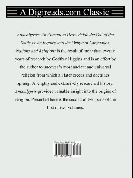 Anacalypsis (Volume 1 of 2 Part 2 of 2): 39449