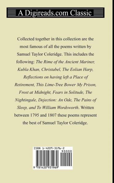 The Rime of the Ancient Mariner Kubla Khan Christabel and the Conversation Poems