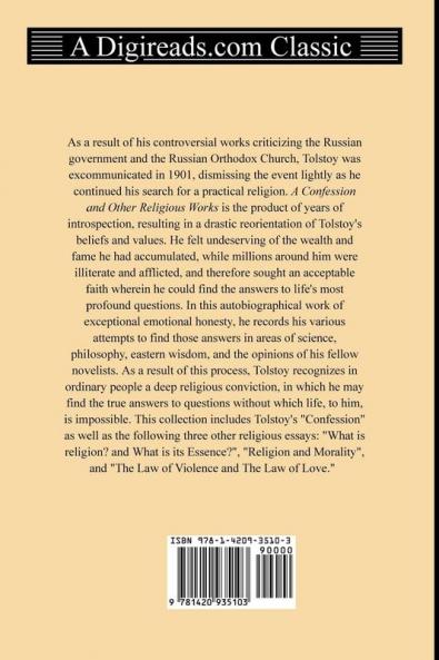 A Confession and Other Religious Writings