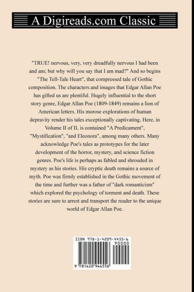 The Complete Short Stories of Edgar Allan Poe (Volume II of II)