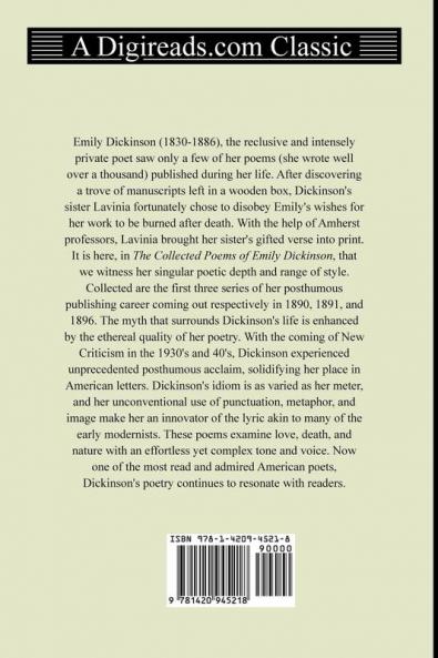 The Collected Poems of Emily Dickinson (Series First Through Third) (Collected Poems of Emily Dickinson 1-3)
