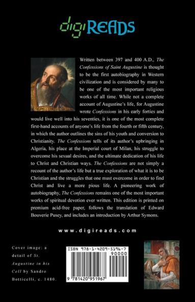 The Confessions of Saint Augustine (Translated by Edward Bouverie Pusey with an Introduction by Arthur Symons)