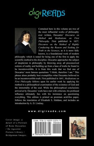 Discourse on Method and Meditations of First Philosophy (Translated by Elizabeth S. Haldane with an Introduction by A. D. Lindsay)