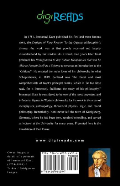 Prolegomena to Any Future Metaphysics
