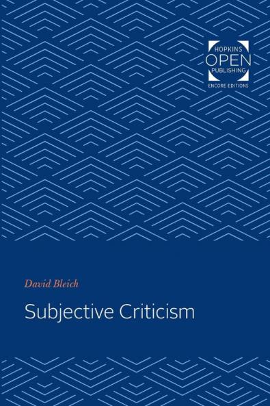 Subjective Criticism