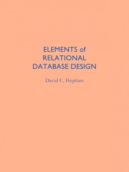 Elements of Relational Database Design