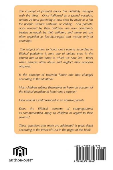 Honor Your Father and Mother