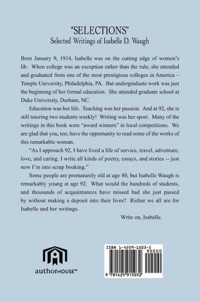 Selections: Selected Writings of