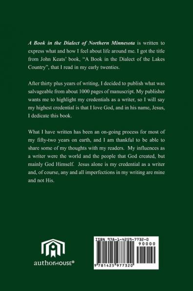 A Book In The Dialect of Northern Minnesota