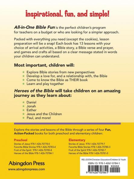 All-in-One Bible Fun Heroes of the Bible Preschool
