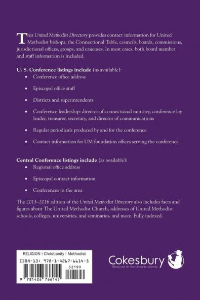 2013-2016 United Methodist Directory (United Methodist Directory & Index of Resources)