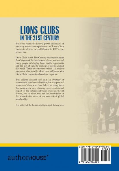 LIONS CLUBS in the 21st CENTURY