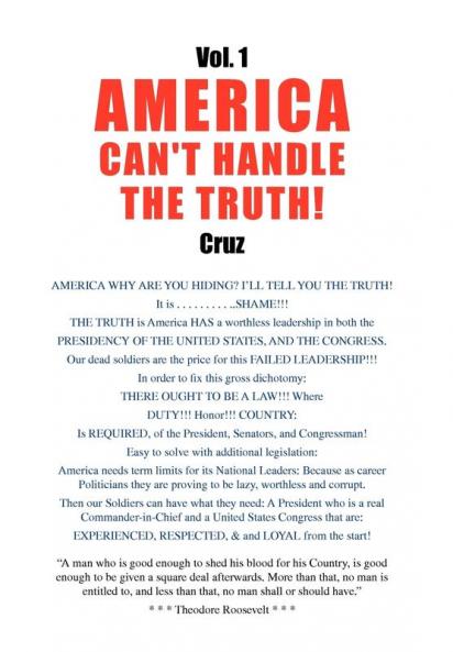 Vol. 1 America Can't Handle the Truth!