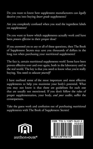 The Book of Supplement Secrets
