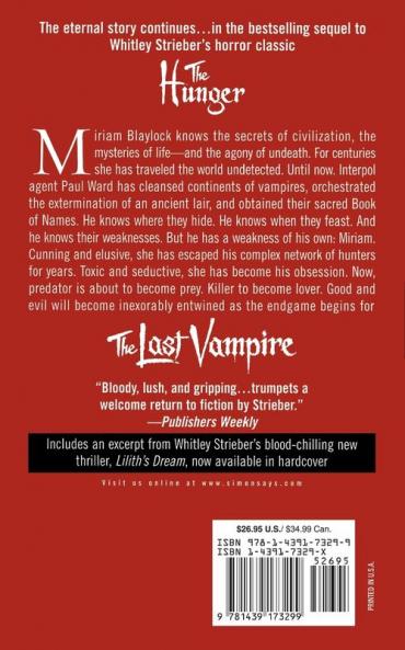 The Last Vampire: A Novel