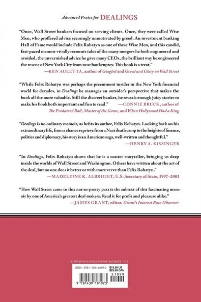 Dealings: A Political and Financial Life