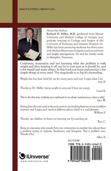 Miller's Diet Time Is Here for Weight Loss & Health: There is a stimulus package for better health and weight!