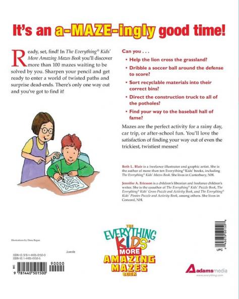 The Everything Kids' More Amazing Mazes Book: Wind your way through hours of adventurous fun!