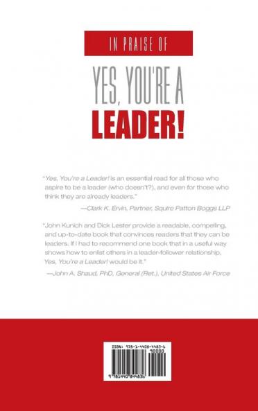 Yes You're a Leader! A Practical Guide to Leadership for Real People