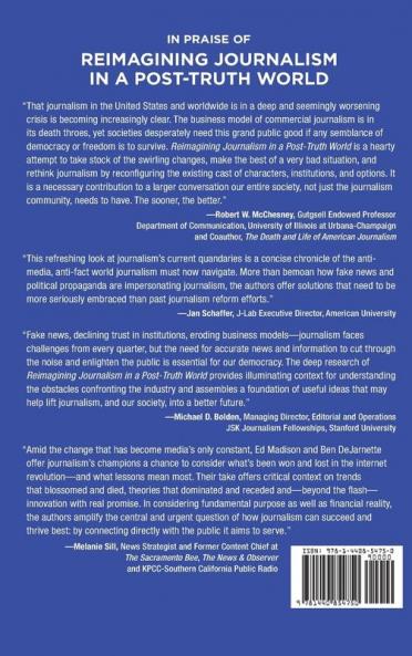 Reimagining Journalism in a Post-Truth World