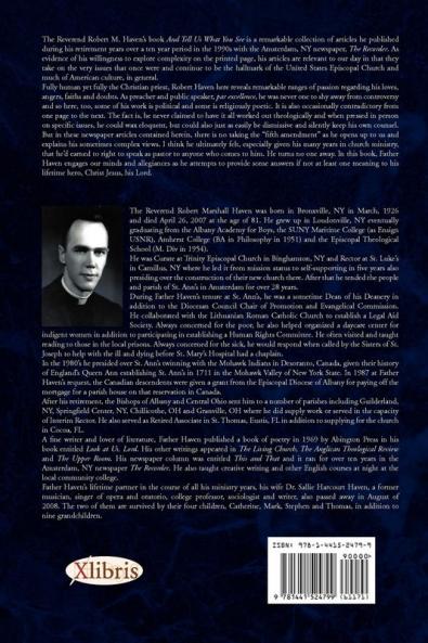 And Tell Us What You See