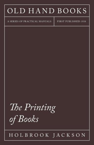 The Printing Of Books
