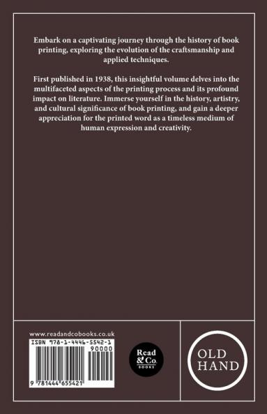 The Printing Of Books