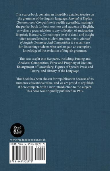 Manual Of English Grammar And Composition