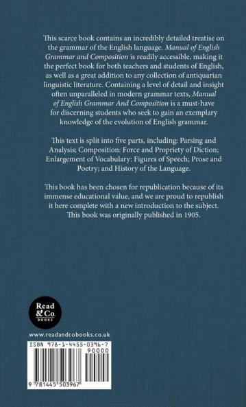 Manual Of English Grammar And Composition