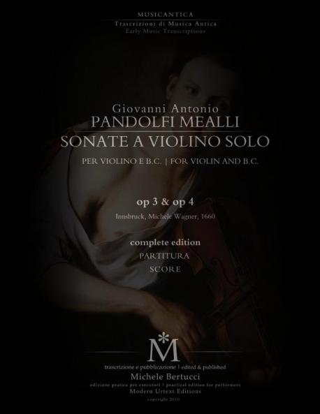Pandolfi Mealli Sonate per violino op. 3 & op. 4