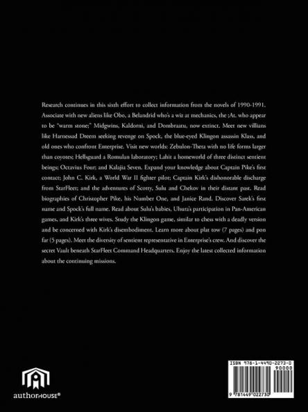 Star Trek Reader's Reference to the Novels