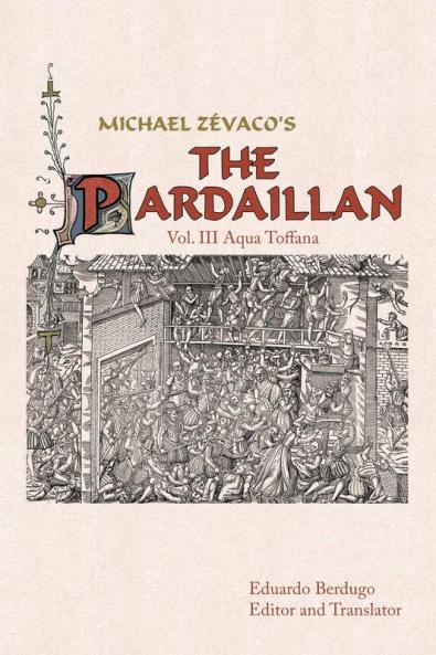 In this third exciting installment of Michael Zvacos novels The Pardaillan is filled with more treacheries, palace intrigues, murder plots, which culminate eventually with the greatest tragedy in the history of the world as of that time with the St. Bartholomew Massacre. A permanent peace between the Roman Catholics and French Protestants, or Huguenots, invites the later ones to come to Paris. However, it was a ruse and shortly after the marriage of Princess Margot with Henri of Navarre the battle begins, which turned the streets of Paris literary in rivers of blood. But, where are our heroes the Pardaillan?The knight of Pardaillan continues to court (in his imaginings) the daughter of Francis of Montmorency, Louise, who is seeking to marry her with the Count of Margency. While the old Pardaillan finds himself in the Temple awaiting the most horrific tortures imaginable. Learn about this intriguing denouement in the third volume Aqua Toffana. And learn what happened to the rest of our personages.The Queens swarm of female assassins goes to work under the nave of the church in an orgy of blood, fulfilling Catherine of Medici grand plans of power to retain the crown of France for her predilect son the duke of Anjou. The Lady in Mourning finally meets her lover Francis of Montmorency in a surprising reunion. Lets travel together to a romantic epoch of swashbuckling with Michael Zvaco at the helm and our itinerary The Pardaillan - Aqua Toffana