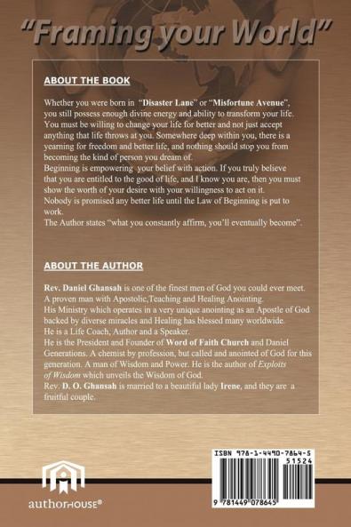 Framing Your World: Success Inspite of Difficulties