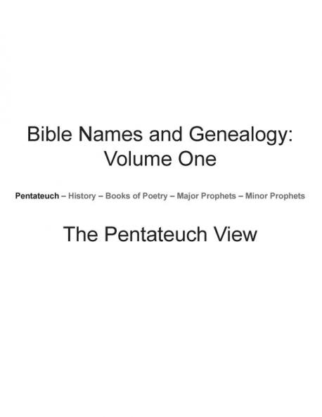 Bible Names and Genealogy