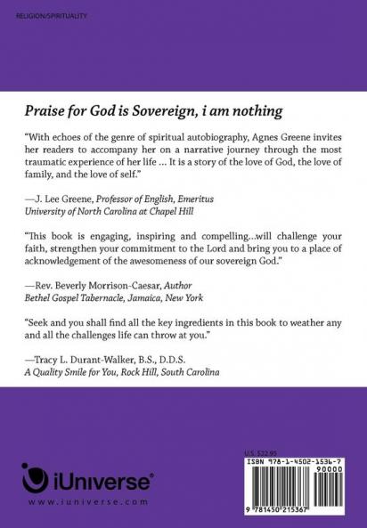 God is Sovereign i am nothing