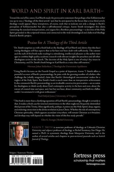 A Theology of the Third Article