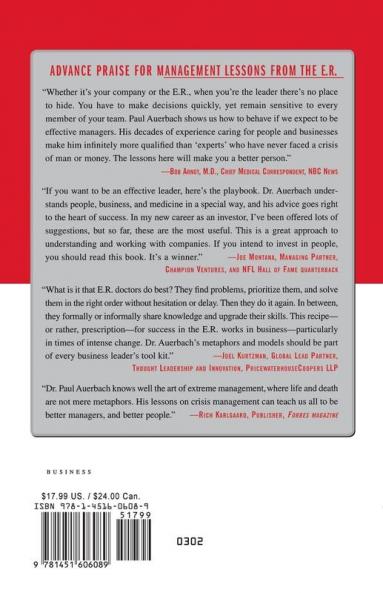 Management Lessons from the E.R.: Prescriptions for Success in Your Business