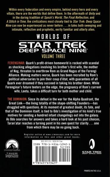 Star Trek: Deep Space Nine: Worlds of Deep Space Nine #3: Dominion and Ferenginar