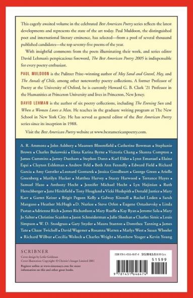 The Best American Poetry 2005: Series Editor David Lehman
