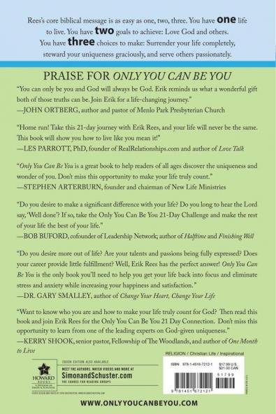 Only You Can Be You: 21 Days to Making Your Life Count