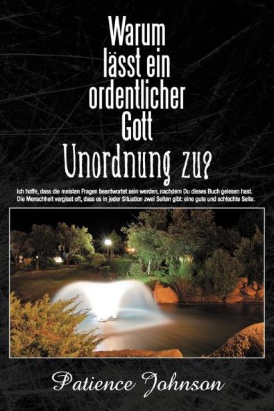 Ich habe dieses Buch in meinen schwierigen Zeiten geschrieben und erkannte, dass ich meine Erfahrungen benutzen muss, um das Buch zu schreiben, um Menschen beizubringen wie sie beide Seiten des Lebens genießen können. Ich glaube, dass es nicht nur eine gute oder schlechte Zeit im Leben gibt. Ich sehe eher die Möglichkeiten für kreative Erfindungen, Regeneration, Wachstum, Neuorientierung und Nachdenken über die Vergangenheit und Zukunft. Dieses Buch habe Ich geschrieben, um die Fragen die unsere Welt am meisten gestellt werden zu beantworten, und die mir ständig durch den Kopf gehen. Ich möchte mit diesem Buch, durch meine Erfahrungen erkennen lassen, das es für jedes Problem eine Lösung geben kann. Haben die Politiker wirklich die Lösungen für unsere wirtschaftlichen Probleme? Kann die Welt jemals Frieden und Harmonie dauerhaft erleben? Brauchen wir Religionen oder Gott? Gibt es wirklich einen Gott? Wenn ja, wo können wir ihn finden? Ich hoffe, dass die meisten Fragen beantwortet sein werden, nachdem Du dieses Buch gelesen hast. Die Menschheit vergisst oft, dass es in jeder Situation zwei Seiten gibt: eine gute und schlechte Seite - wie die Sonne und der Mond, Tag und Nacht, Licht und Dunkelheit. Leider wollen wir oft nur die gute Seite sehen und vergessen dabei, dass die Zeiten des Leids uns große Chancen bieten, uns positive weiter zu entwickeln. Wir sind manchmal so sehr damit beschäftigt die schuld bei dem Anderen zu suchen und nicht bei uns. Kann das einer der Gründe sein, warum wir uns oft nicht vertragen? Ich möchte meine Erfahrungen und meine die da durch entstandene Weisheit mit dir teilen. Mach Dir keine Sorgen über den Tod, aber bereit dich in Gedanken darauf vor. Dazu gehört vor allen Dingen Gottes Liebe und Allmacht an zuerkennen. In diesen Buch schreibe Ich über Kindererziehung, Lebens -einstellungen, Charakter und viele andere Dinge des Lebens.