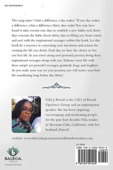 Thirty Day Journey Toward Transformation