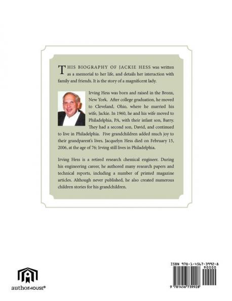 I Remember Bubby: A Biography of Jacquelyn (Jackie) Hess