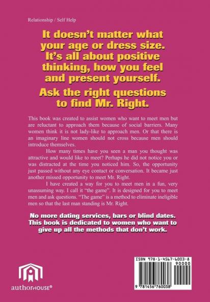 How To Find Mr. Right