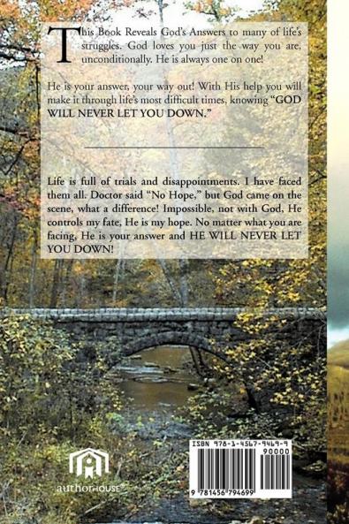 God Will Never Let You Down