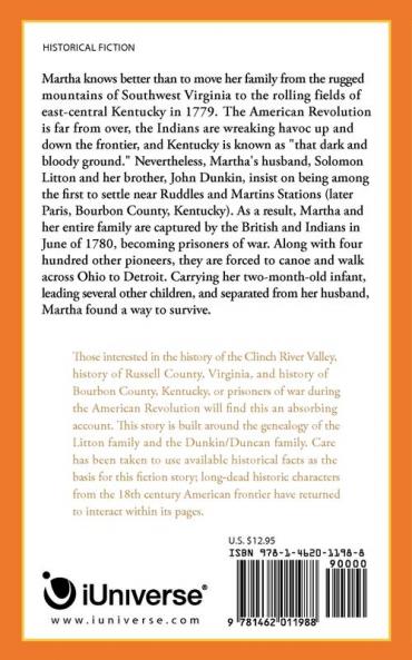 Martha of the Clinch Valley Virginia 1756 - 1821